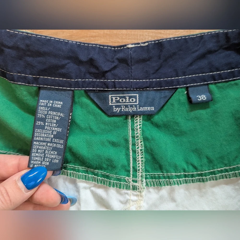 Polo Ralph Lauren Shorts Mens 38 RLPC Football Club Chino Pockets Drawstring - Picture 3 of 10